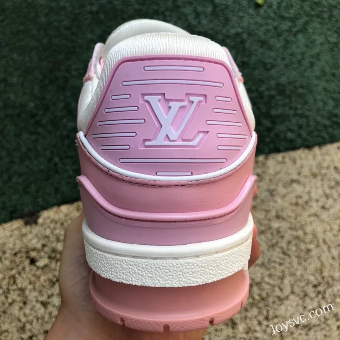 Louis Vuitton Trainer White Pink Low