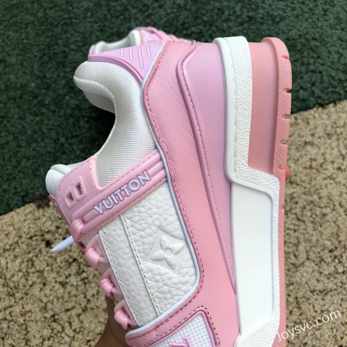 Louis Vuitton Trainer White Pink Low