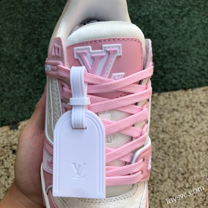 Louis Vuitton Trainer White Pink Low