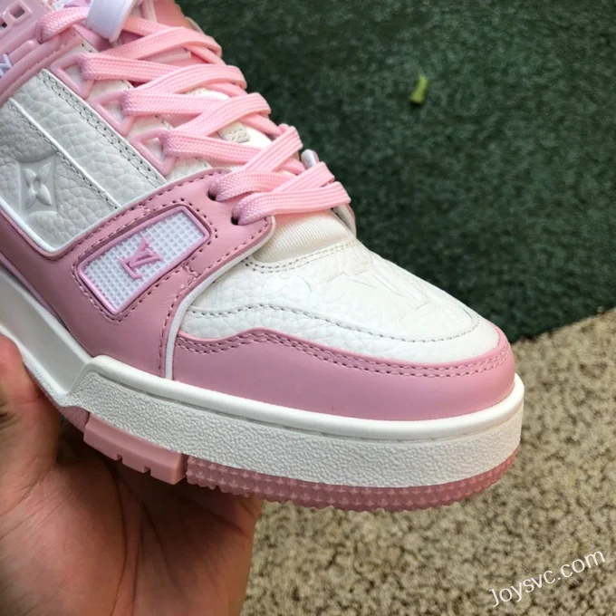 Louis Vuitton Trainer White Pink Low