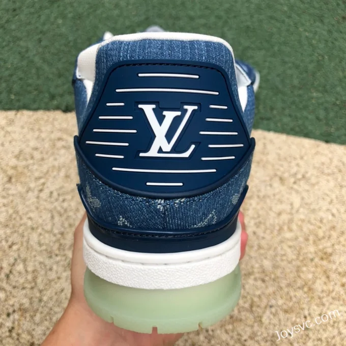 Louis Vuitton Trainer Denim Blue Low Bulk Order