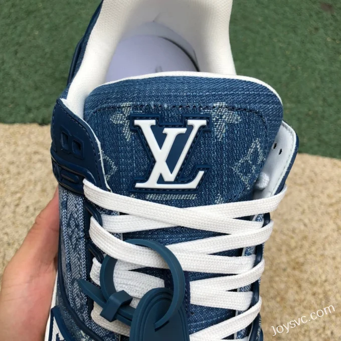 Louis Vuitton Trainer Denim Blue Low Bulk Order