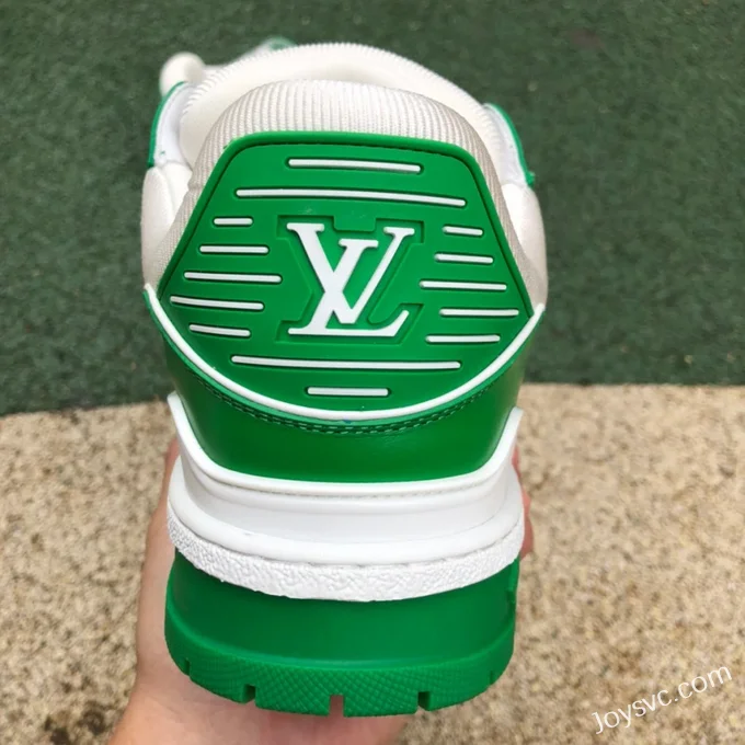 Louis Vuitton Trainer White Green Bread Shoes