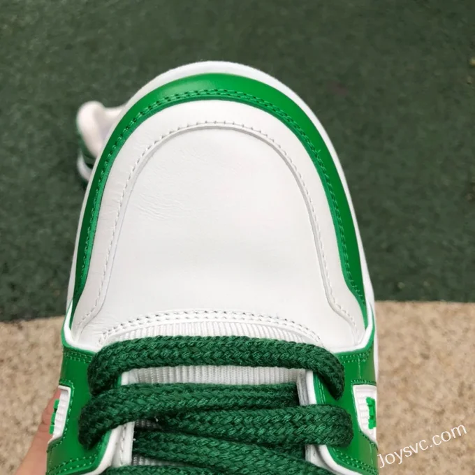 Louis Vuitton Trainer White Green Bread Shoes