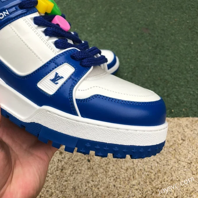 Louis Vuitton Trainer White Blue Bread Shoes