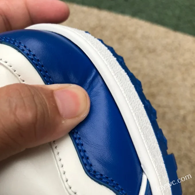 Louis Vuitton Trainer White Blue Bread Shoes