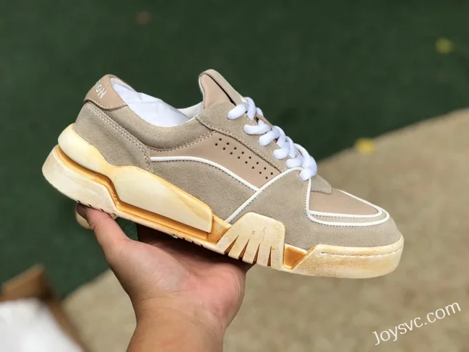 The Last Redemption Beige Grey Spacecourt Sneakers