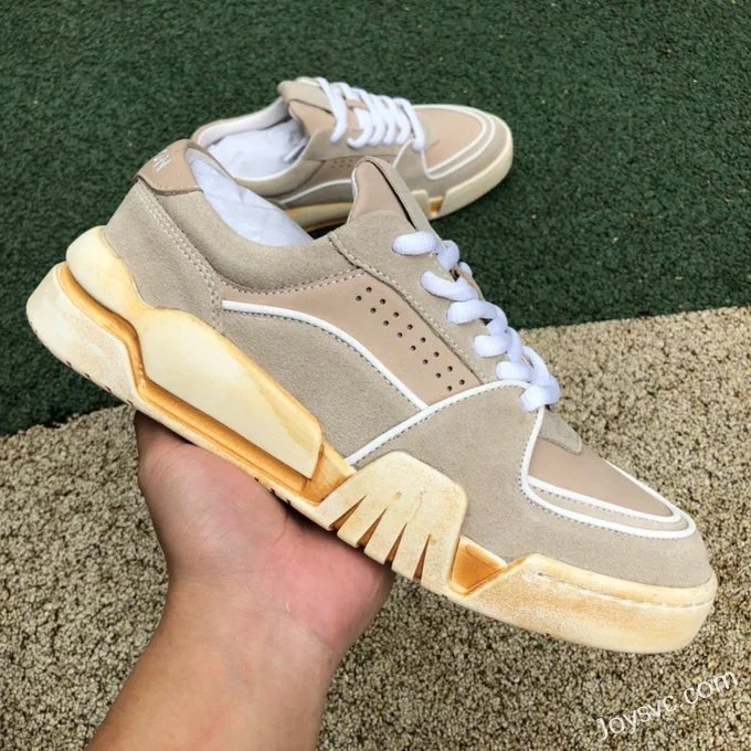 The Last Redemption Beige Grey Spacecourt Sneakers