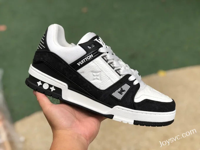 Louis Vuitton Trainer Black White Low Bulk Order