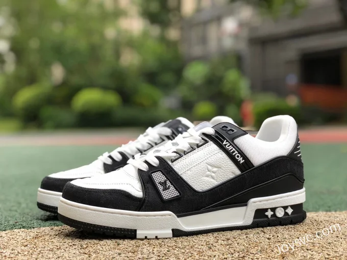 Louis Vuitton Trainer Black White Low Bulk Order