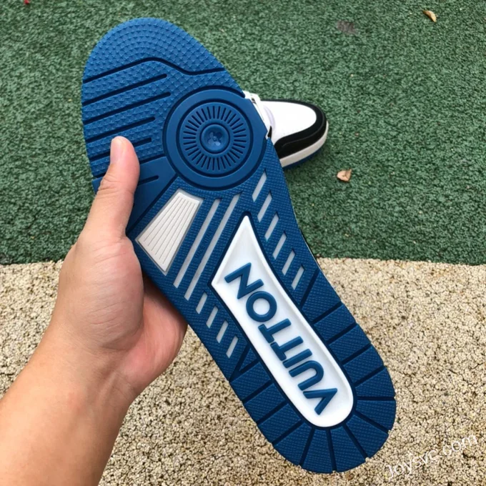 Louis Vuitton Trainer Black White Blue Low Bulk Order