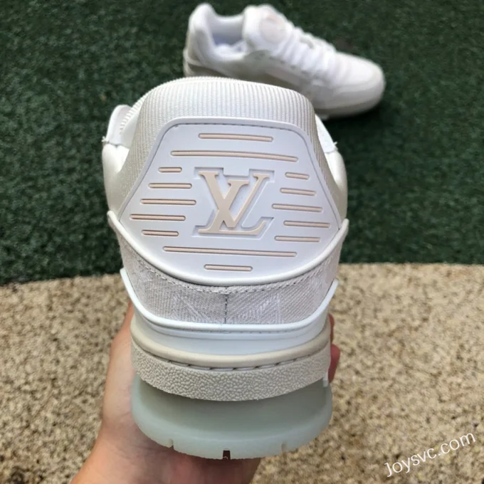 Louis Vuitton Trainer White Canvas Low