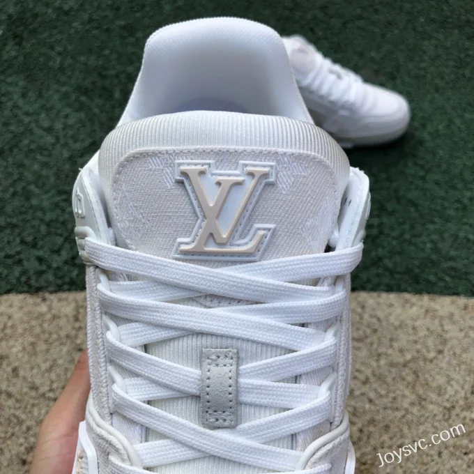 Louis Vuitton Trainer White Canvas Low