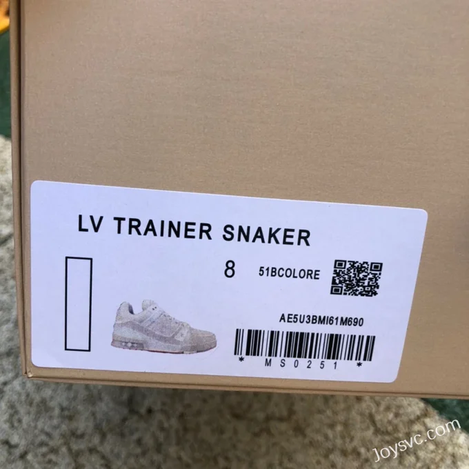 Louis Vuitton Trainer White Canvas Low