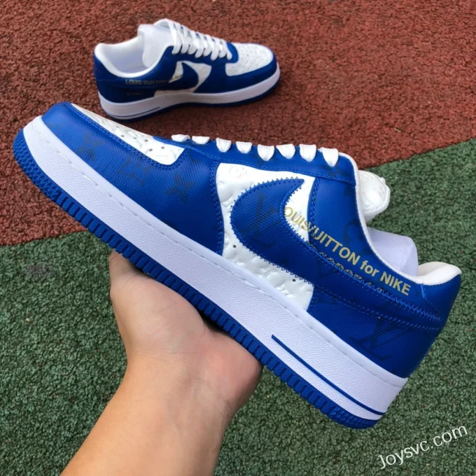 Louis Vuitton x Nike Air Force 1 Low White Blue