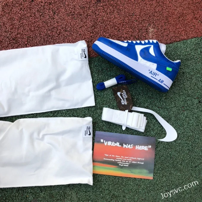 Louis Vuitton x Nike Air Force 1 Low White Blue