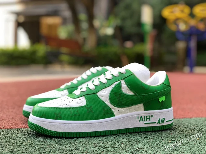 Louis Vuitton x Nike Air Force 1 Low White Green