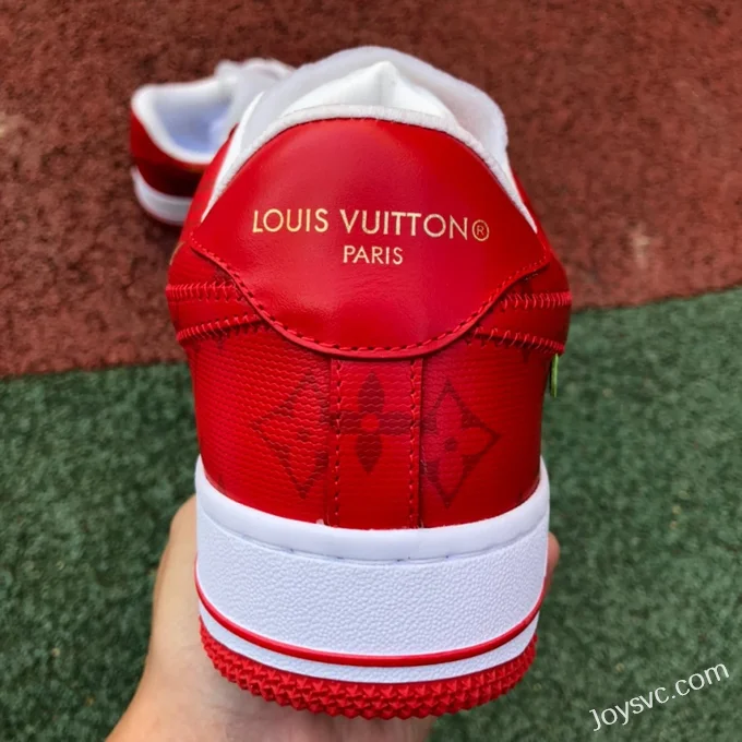 Louis Vuitton x Nike Air Force 1 Low White Red