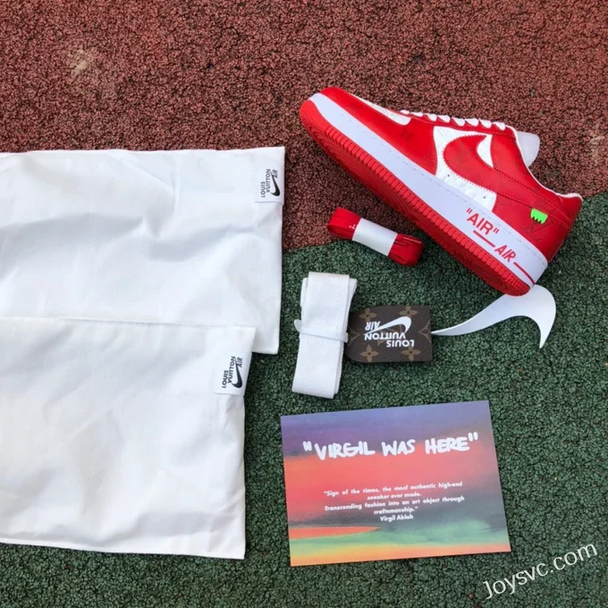 Louis Vuitton x Nike Air Force 1 Low White Red