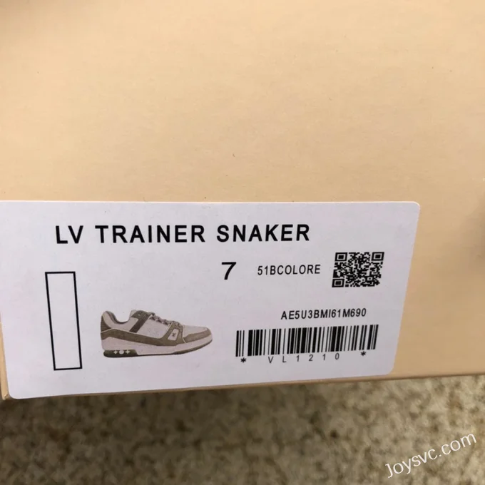 Louis Vuitton Trainer Grey White Low Bulk Order