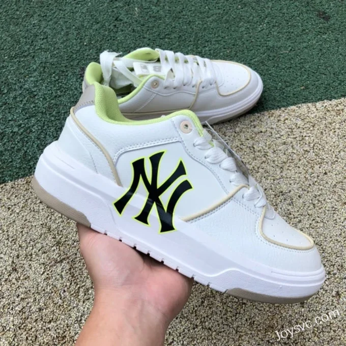 MLB White Neon Green NY Yankees Casual Shoes 3ASXCA12N