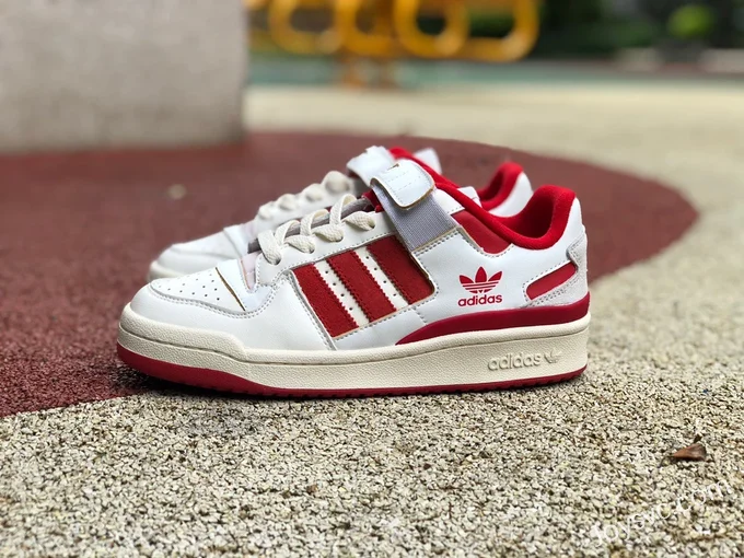 Adidas Forum 84 Low White Red Retro Sneakers GY6981