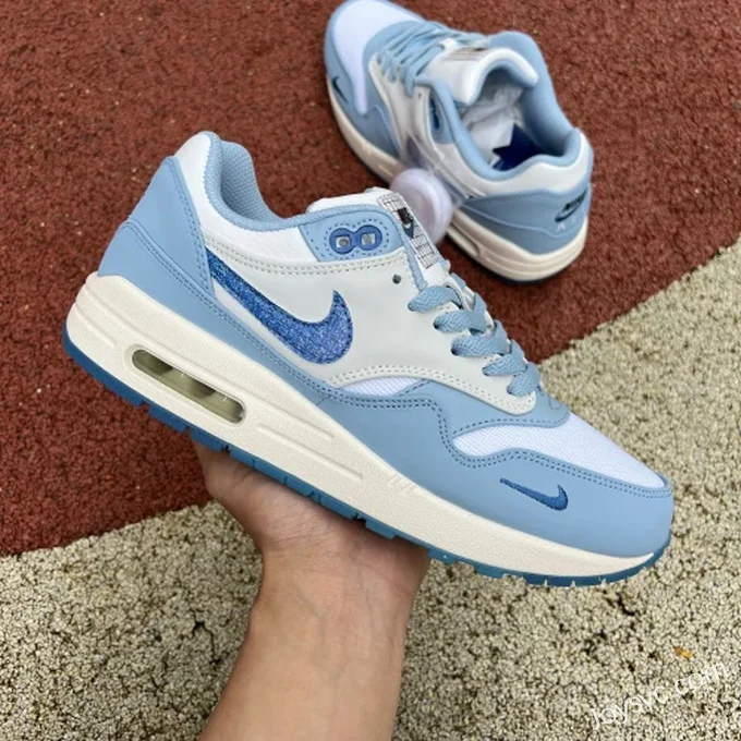 Nike Air Max 1 Premium Blueprint Ice Blue Running Shoes DR0448-100