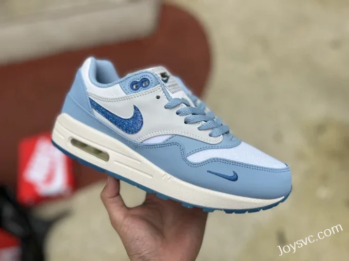 Nike Air Max 1 Premium Blueprint Ice Blue Running Shoes DR0448-100