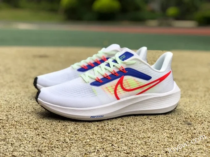 Nike Air Zoom Pegasus 38 White Blue Red Running Shoes DX3354-100