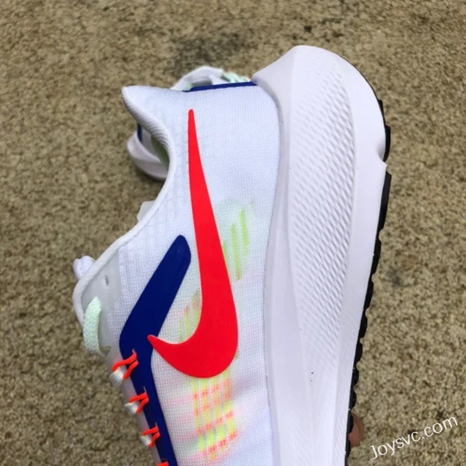 Nike Air Zoom Pegasus 38 White Blue Red Running Shoes DX3354-100