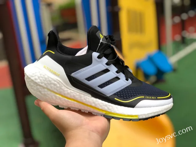 adidas UltraBoost 21 Black White Yellow S23893