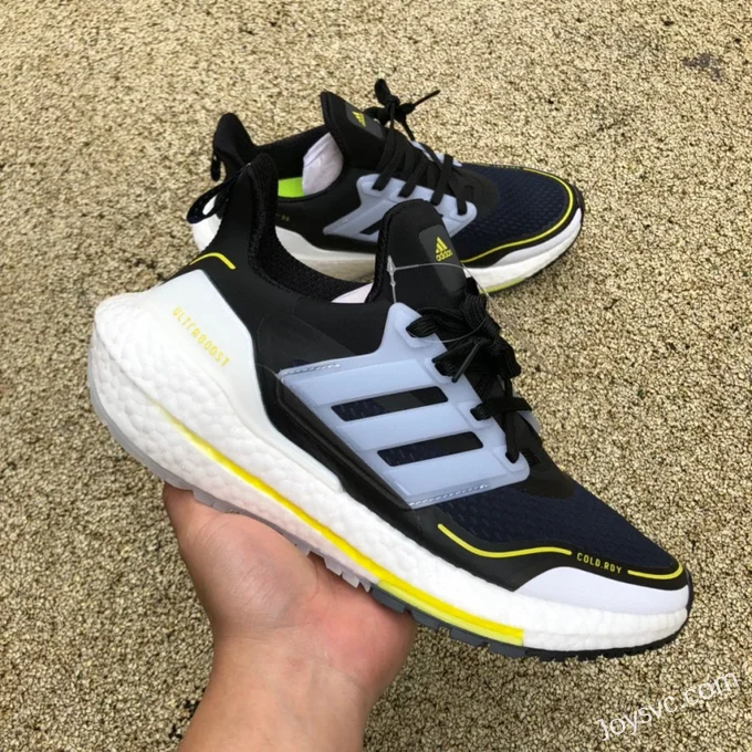 adidas UltraBoost 21 Black White Yellow S23893