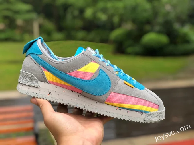 Union x Nike Cortez Grey Blue Retro Sneakers DR1413-002