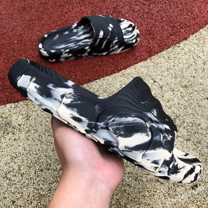 Adidas Adilette 22 3D Printed Black White Slides GX6947