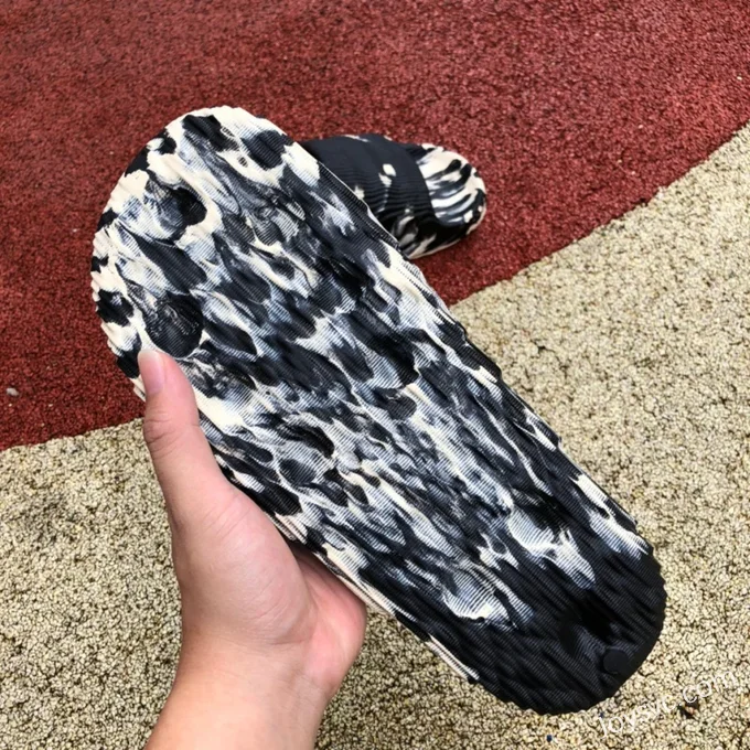 Adidas Adilette 22 3D Printed Black White Slides GX6947