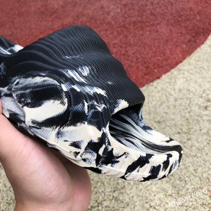 Adidas Adilette 22 3D Printed Black White Slides GX6947