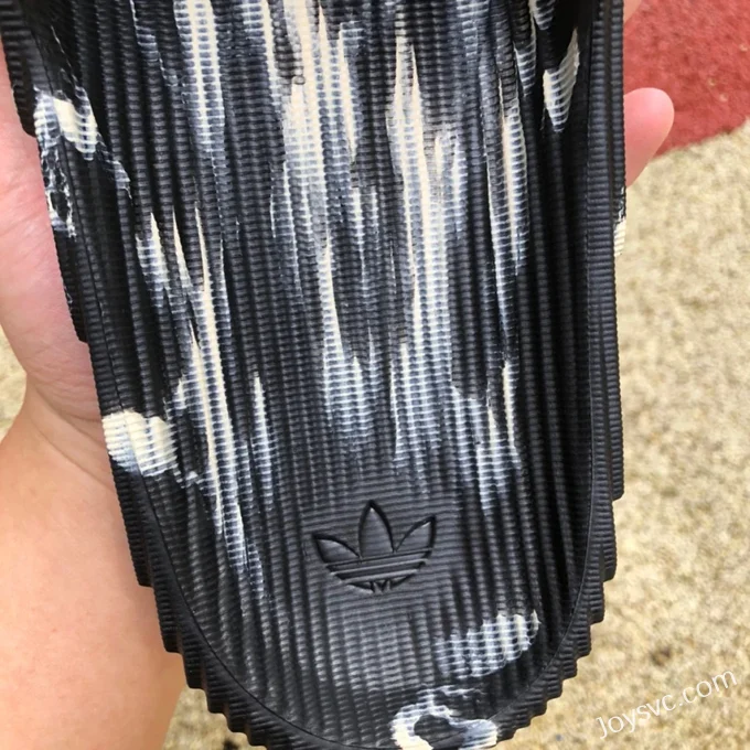 Adidas Adilette 22 3D Printed Black White Slides GX6947