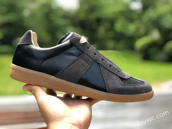 Maison Margiela Replica Calfskin Black Brown Low Top