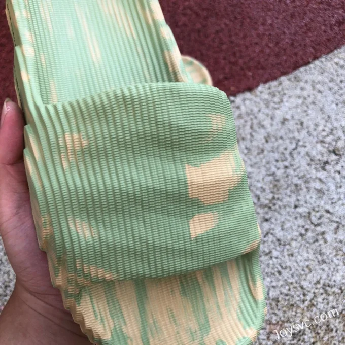 Adidas Adilette 22 3D Printed Green Yellow Slides GY1597