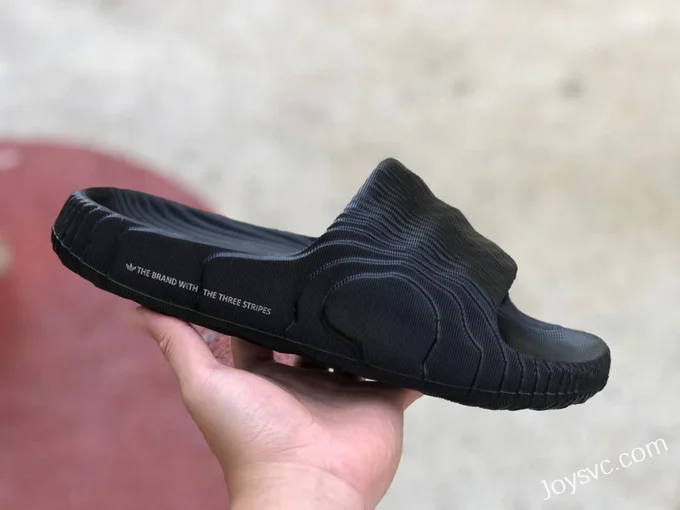 Adidas Adilette 22 3D Printed Black Slides GX6949