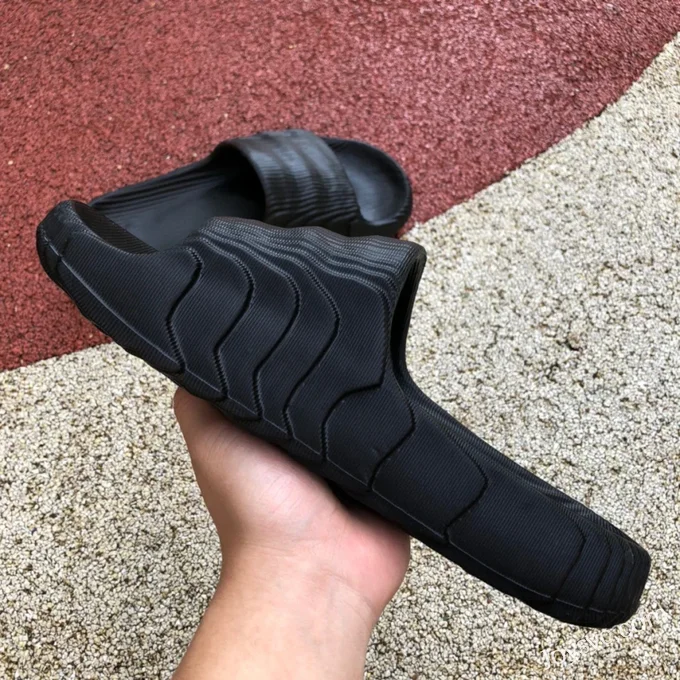 Adidas Adilette 22 3D Printed Black Slides GX6949