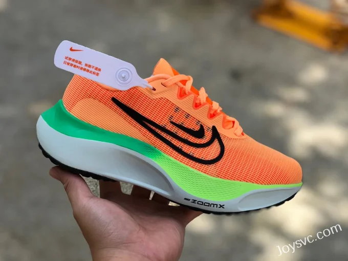 Nike Zoom Fly 5 Orange Green White Marathon Running Shoes DM8974-800