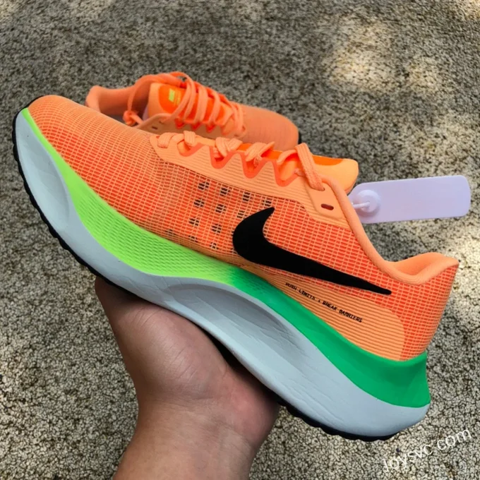 Nike Zoom Fly 5 Orange Green White Marathon Running Shoes DM8974-800