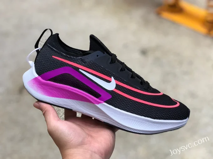 Nike Zoom Fly 4 Black Purple Marathon Running Shoes CT2392-004