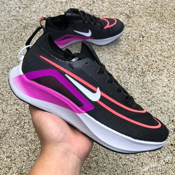 Nike Zoom Fly 4 Black Purple Marathon Running Shoes CT2392-004