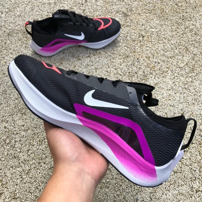 Nike Zoom Fly 4 Black Purple Marathon Running Shoes CT2392-004