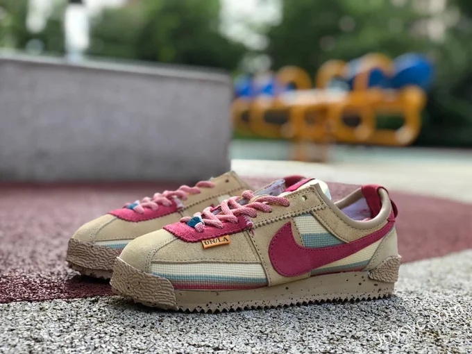 Union x Nike Cortez Brown Pink Retro Sneakers DR1413-200