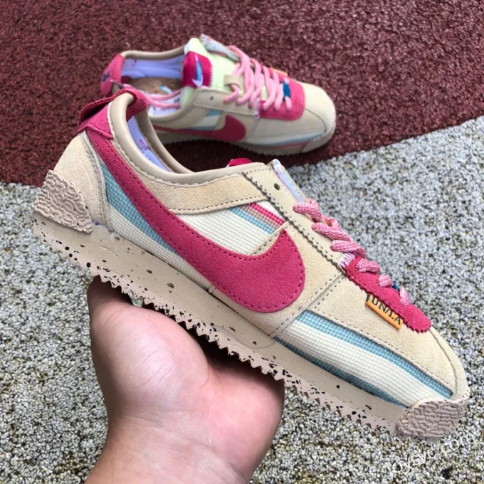 Union x Nike Cortez Brown Pink Retro Sneakers DR1413-200