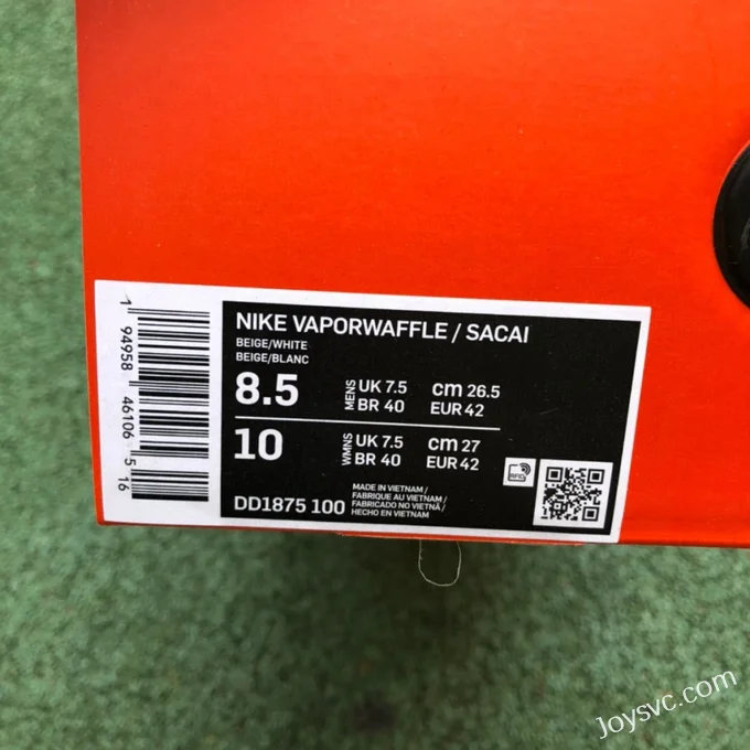 Nike x Sacai Vaporwaffle White Raw Rubber DD1875-100