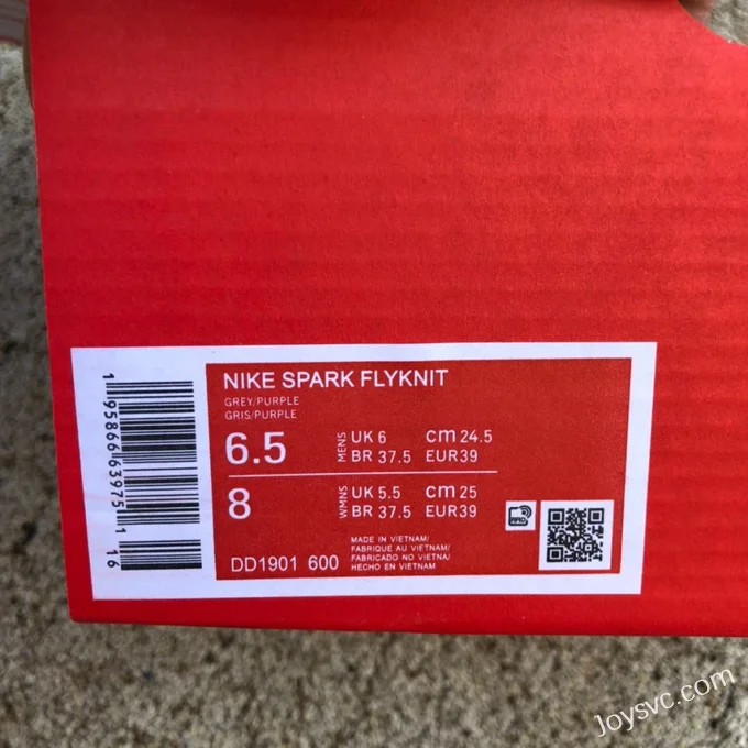 Nike Spark Flyknit Grey Pink Running Shoes DD1901-600